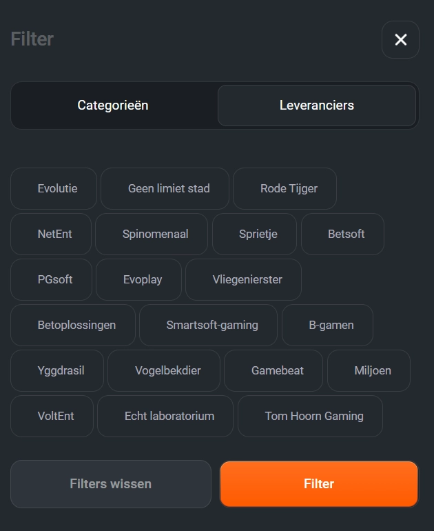 Anbieter-Übersicht – alle Casinos bei JungliWin Casino